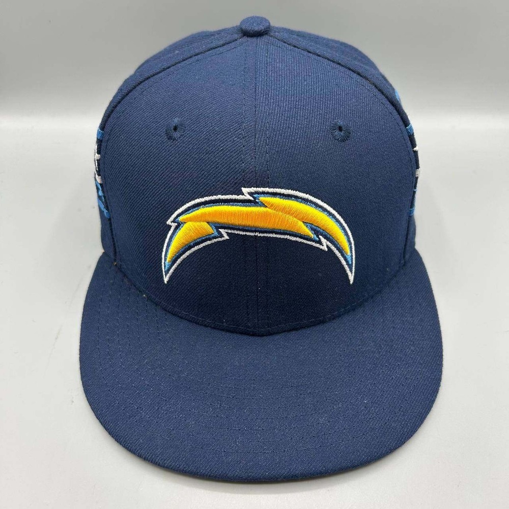 Los Angeles LA Chargers NFL Hat Men 7 3/8 Side Stars 59Fifty New Era Fitted Cap